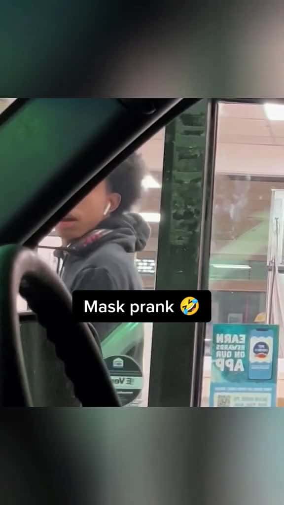Cover for Mask Prank scarecam scareprank funnyprank jumpscare funnymoments funnyvideos prank funny f 45598 #trend