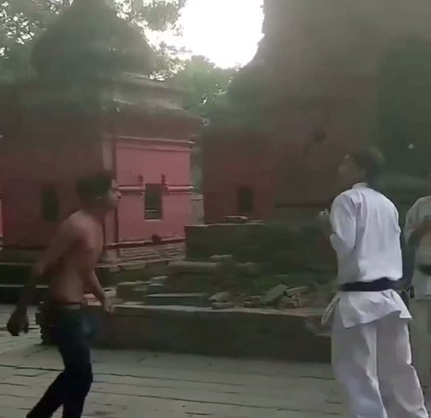 Cover for Black dude thinks beating up karate dude is easy black belt #fyp #fypシ゚vira l #funny #fight fightcam