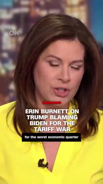Cover for Erin Burnett on Trump blaming Biden for