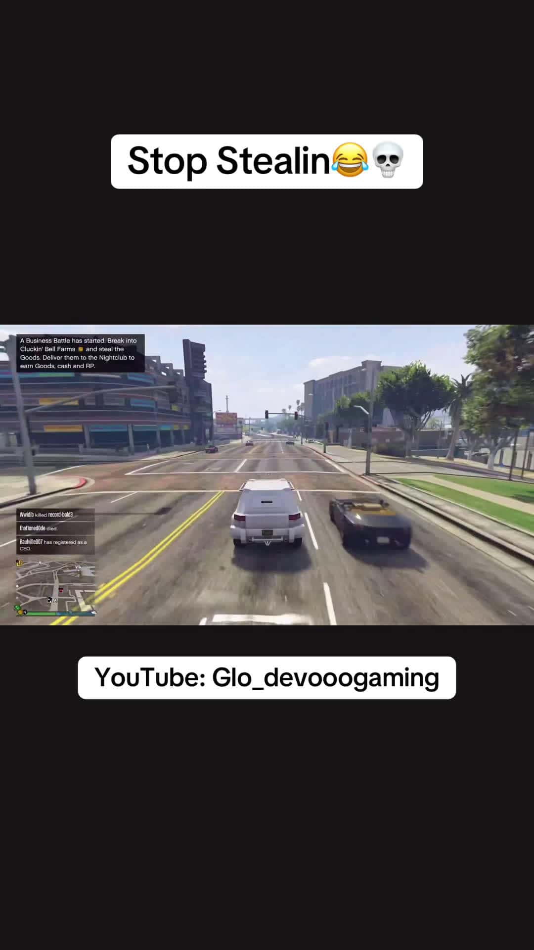 Cover for Stop Stealing🤣🤣💀Youtube🎥:(Glo_devooogaming) #gta5 #foryou  #likeyoutubeshorts