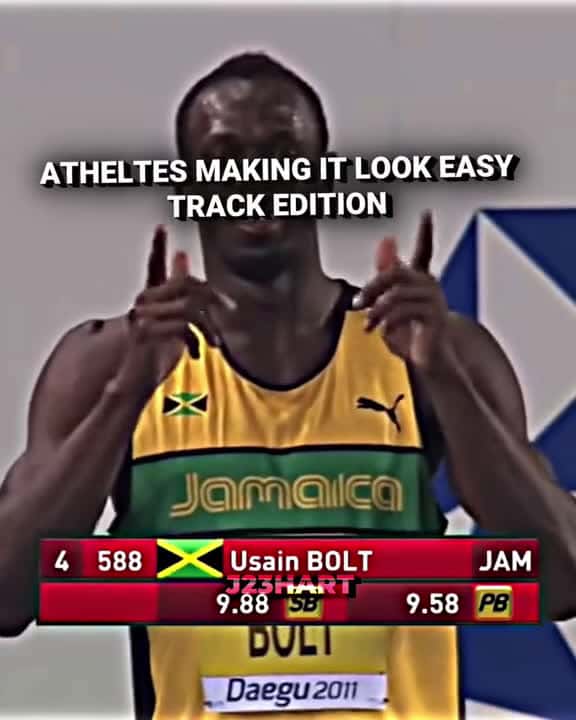 Cover for Bolt literally jogged and made pro sprinters look like amateurs trackandfied track sprinte 08415 #trend