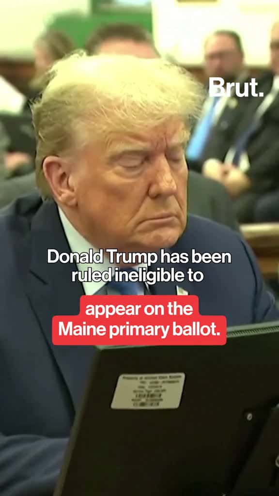 Cover for Donald Trump has been disqualified from the Republican primary ballot in Maine by the secr 22574 #shortvideos