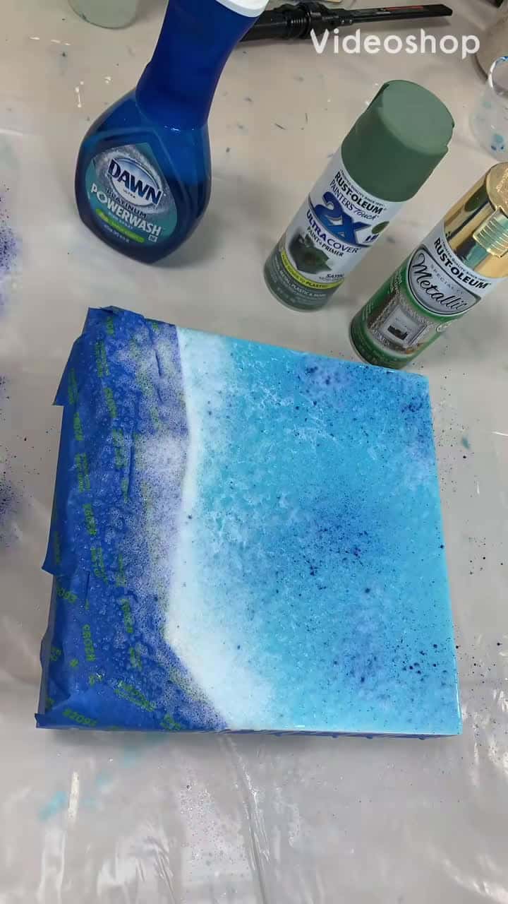 Cover for #karenhammondart #epoxy #resin #resinart #coraleffect