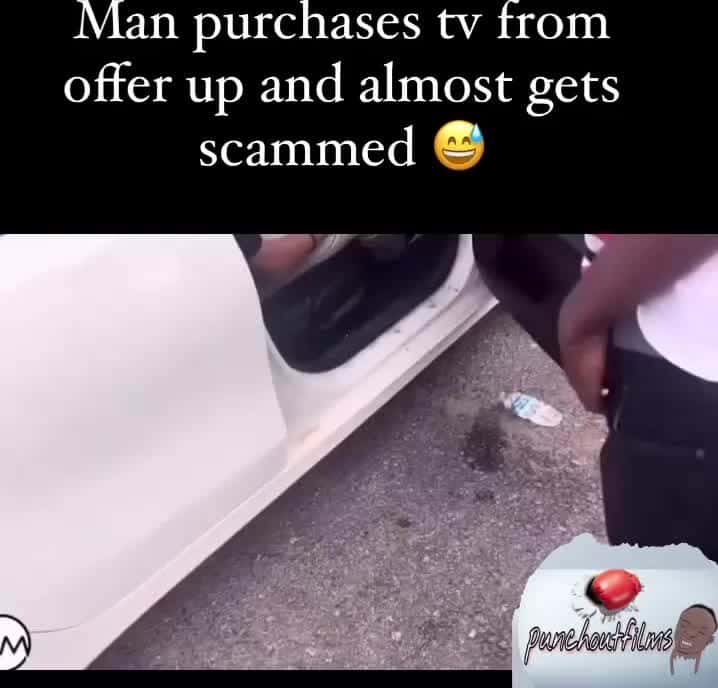 Cover for Man purchases tv from offer up and almost gets scammed #media  #fyp  #explore #Like #Repost #Follow