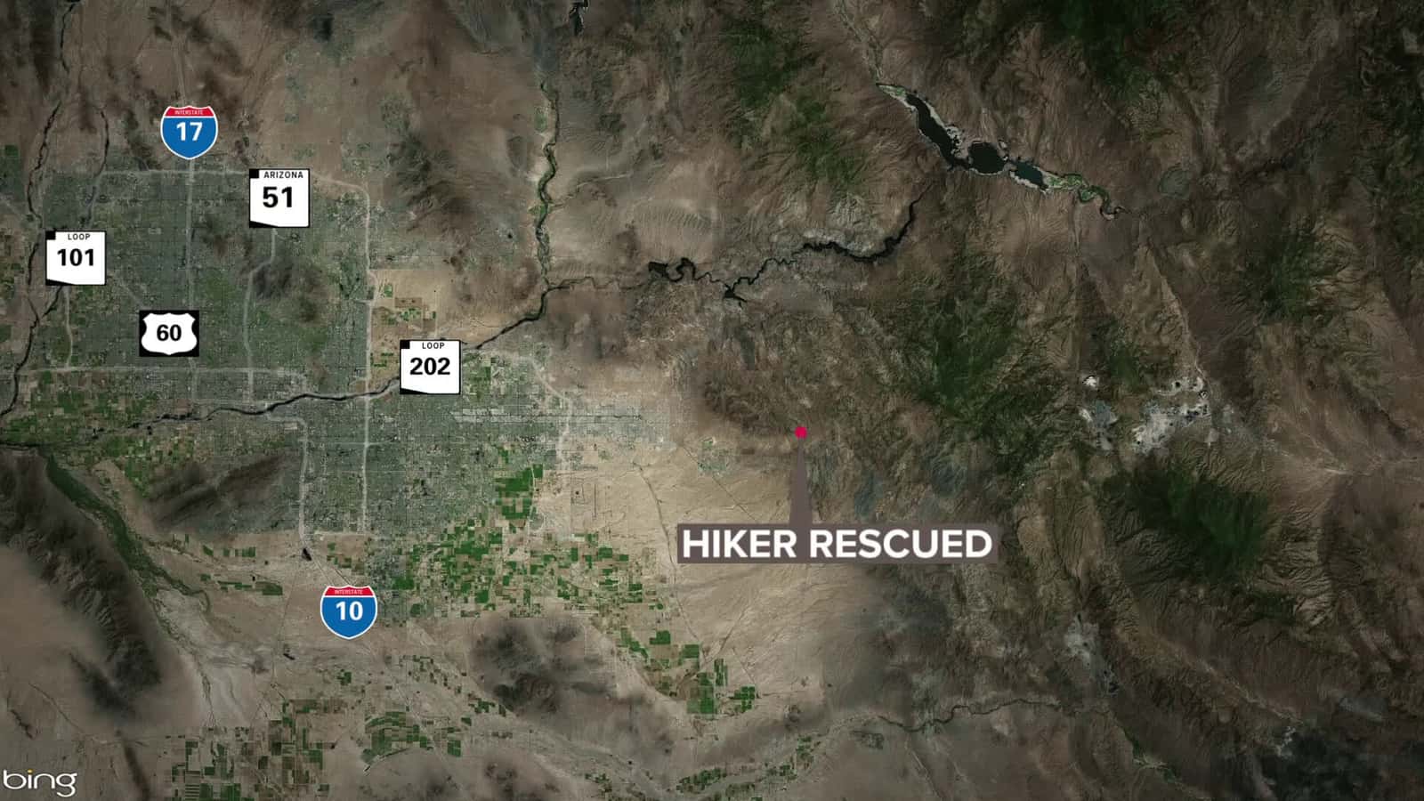 Cover for Hiker rescued off Arizona trail in critical condition
