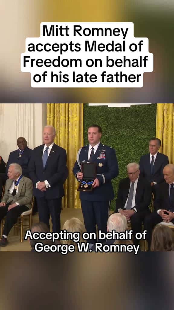 Cover for Biden Awards Medal of Freedom to George W. Romney