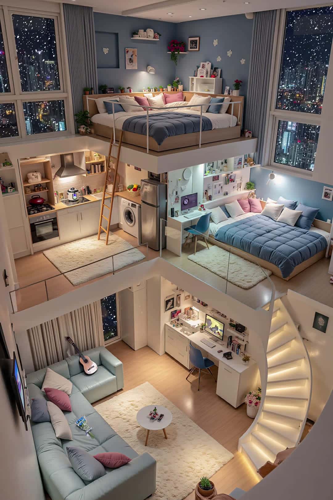 Cover for AI loft vibes: Perfect with who? #LoftLife #CozyHome #DreamPad #InteriorDesignIdeas #AIgenerated