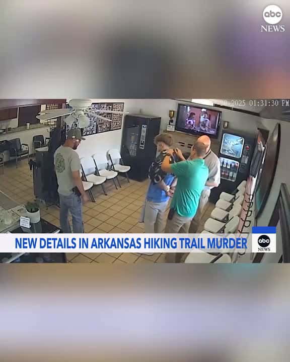 Cover for Authorities released new details on how a married couple fought back to protect their daughters as a 28-year-old teacher allegedly stabbed them while hiking in an Arkansas state park. #abcnews  #caughtoncamera  #scoopz  #scoopzreels  #scoopzreels  #scoopzcrew  #news  #killer