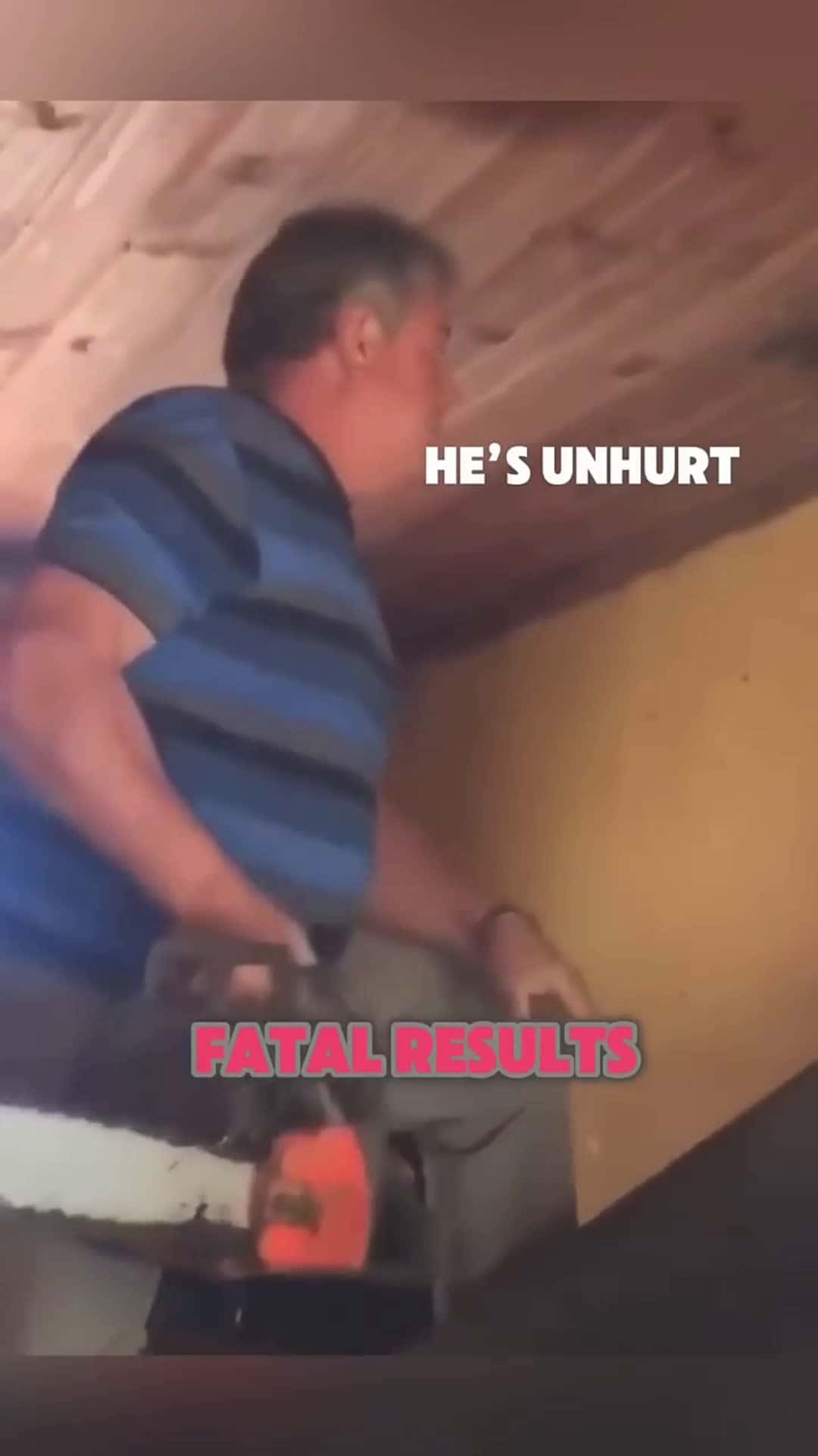 Cover for Chainsaw Fails To Cut Someone To His Face #foryoupage #follow #foryou #scoopz #shorts#fyp #foryoupage 