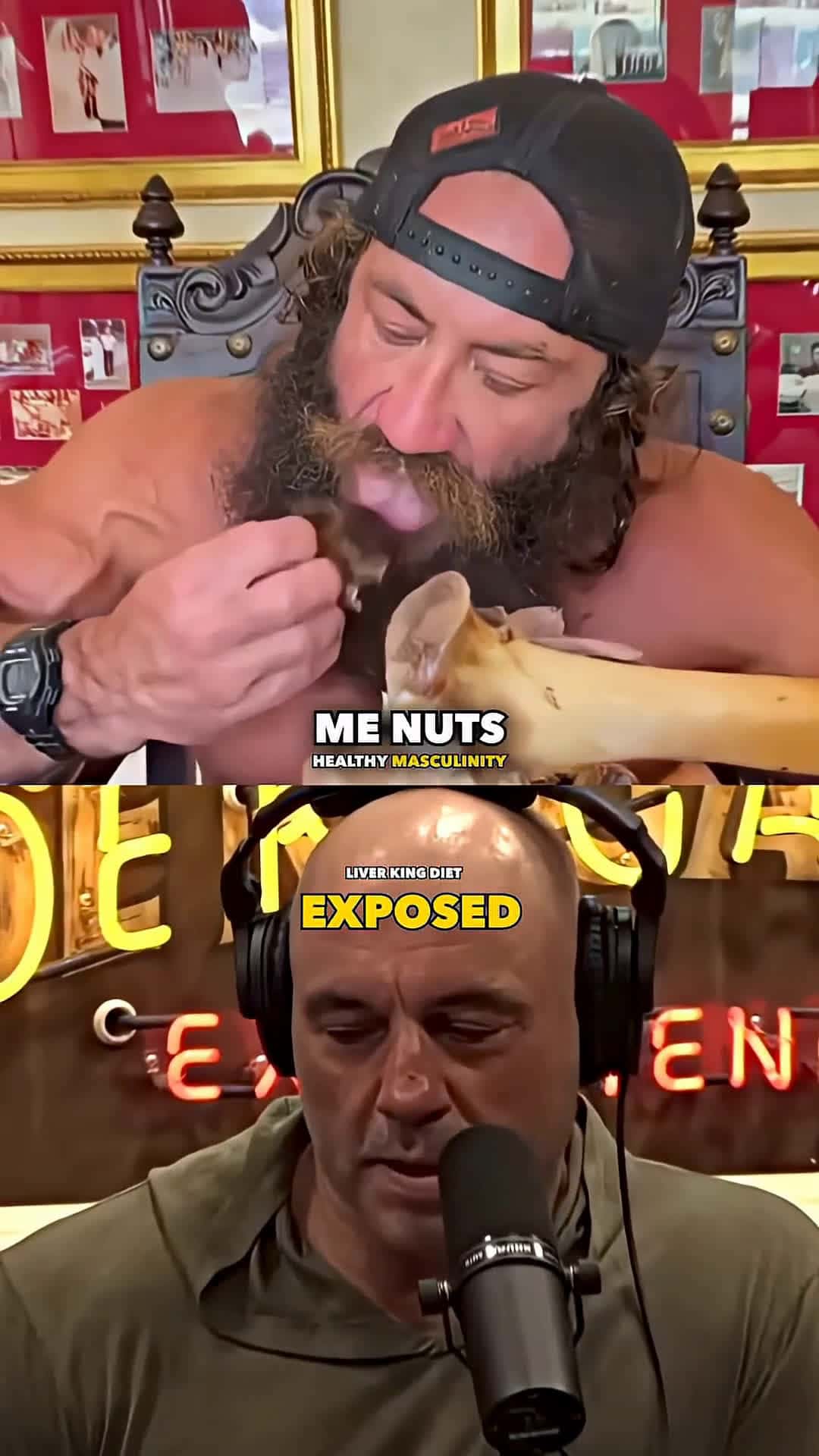 Cover for joe Rogan exposed liverking #podcast #FirstVideoChallenge