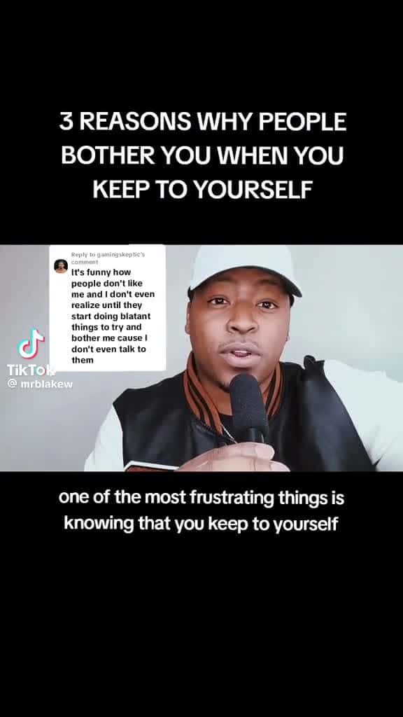 Cover for MrBlakeW three reasons why people bother you when you keep to yourself 54538 #us