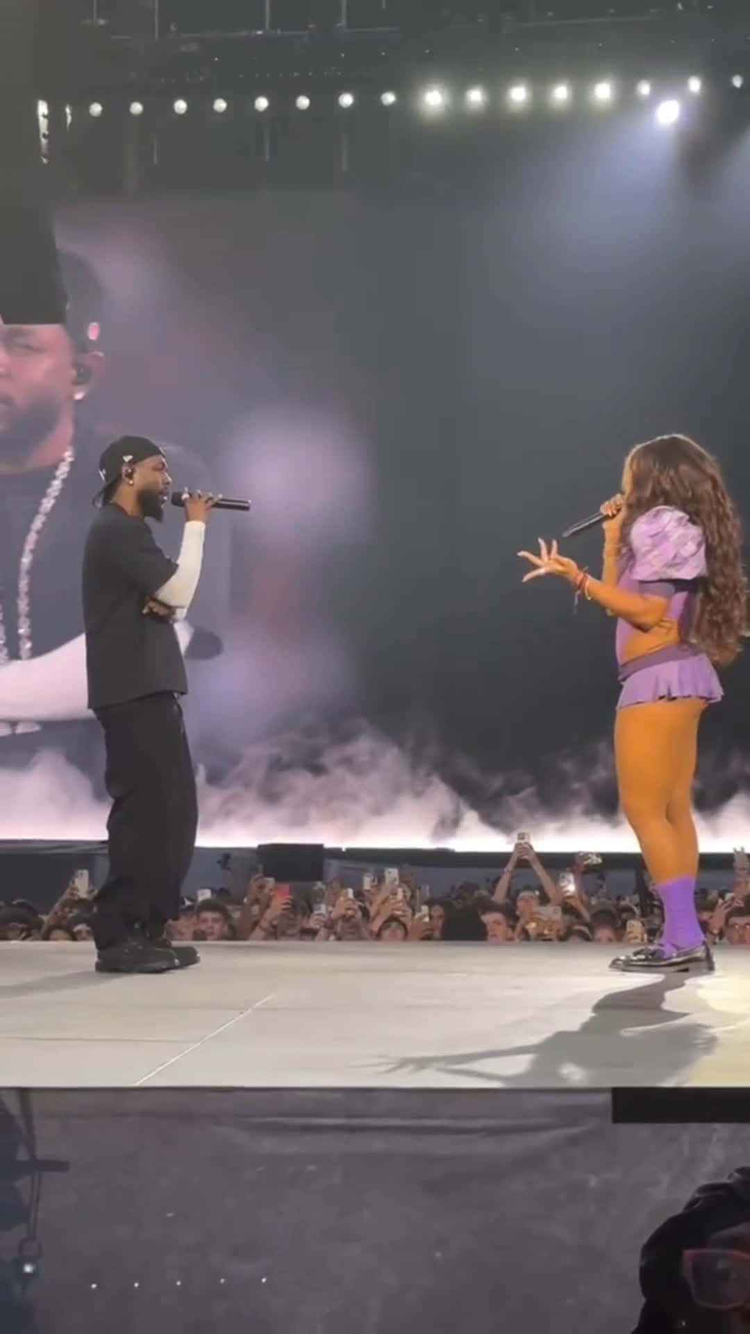 Cover for SZA and Kendrick Lamar performing “Love” in Birmingham, UK. #sza #kendricklamar #grandnationaltour 