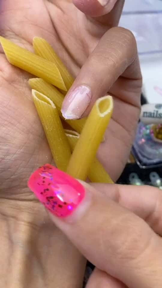 Cover for Pasta Nail Hack 🍝 💅🏽 #nails #satisfying #oddlysatisfying #beautyhacks #scoopz  #viral  #fyp 