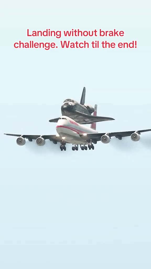 Cover for Boeing 747 landing without brake challenge. Watch til the end bestairplanegame gamesforair 54731 #shortvideos