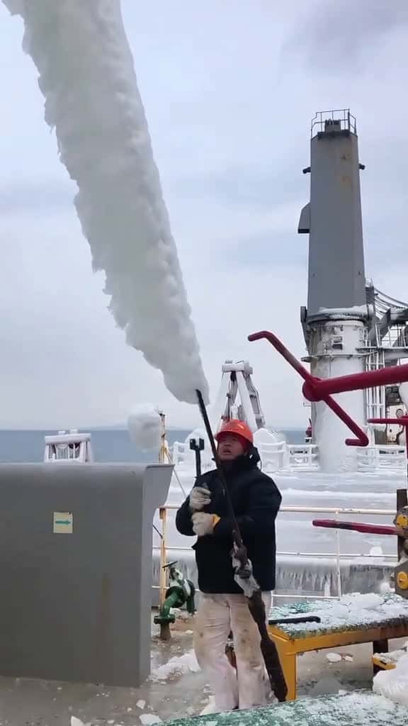 Cover for Ship icebreaking operation ice satisfying fyp asmr oddlysatisfying 52894 #nicevideo