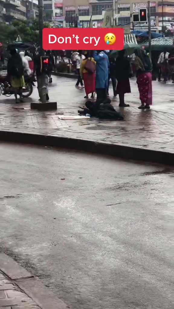 Cover for Helping a poor man in the rain fyp humanity foryou viral help helppoor rain 24326 #followMe