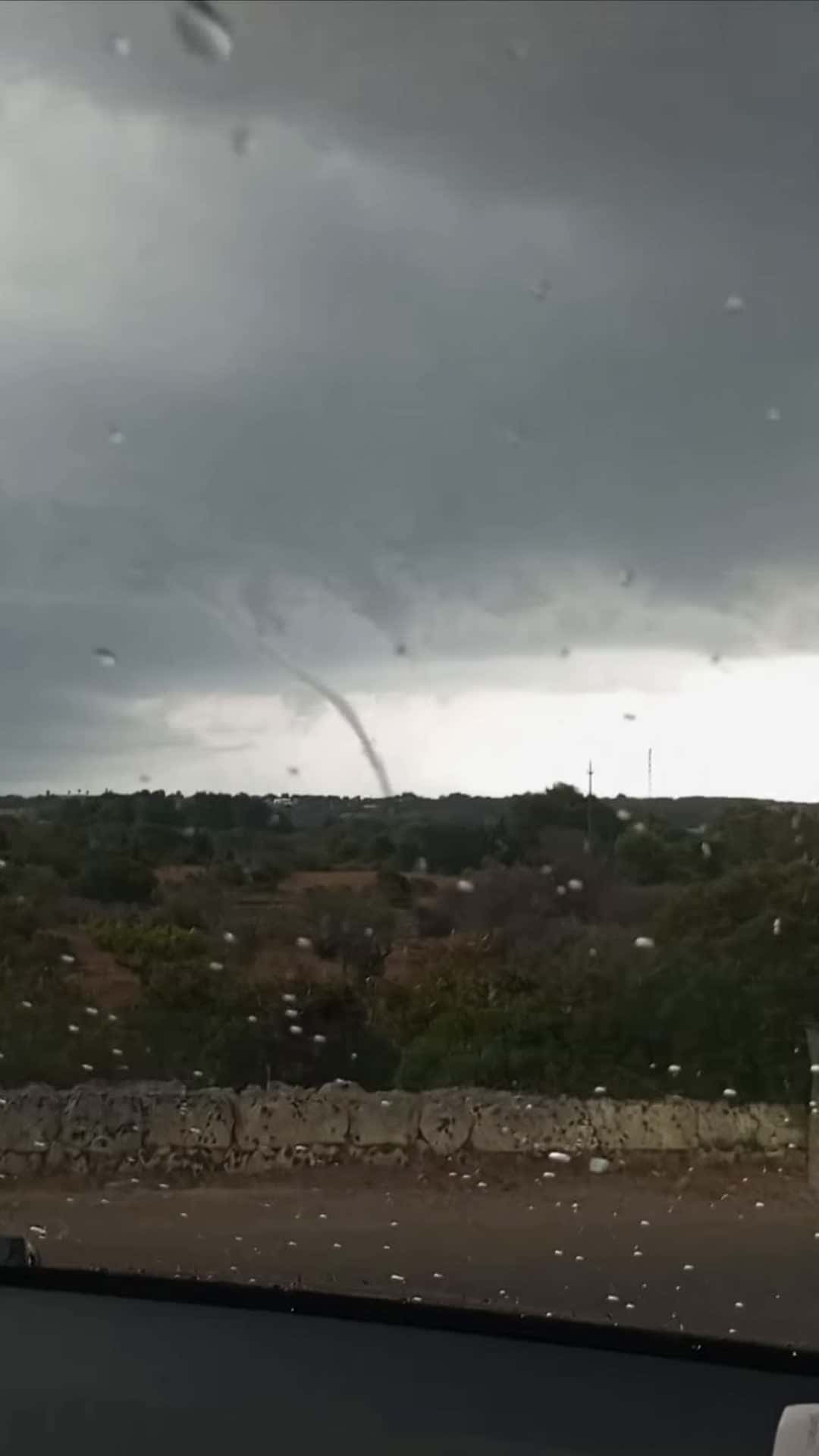 Cover for #FirstVideoChallenge Three Twisters Seen During Rainy Storm.
