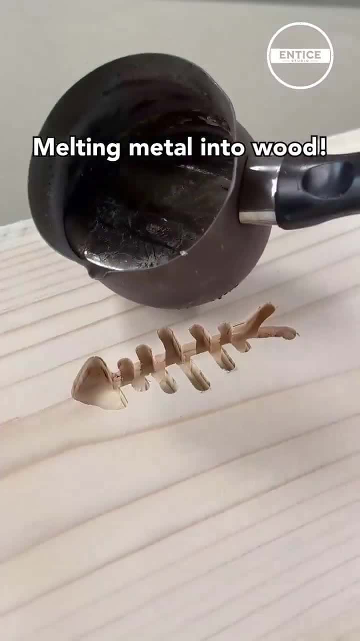 Cover for Melting metal into wood! 🪵🪙