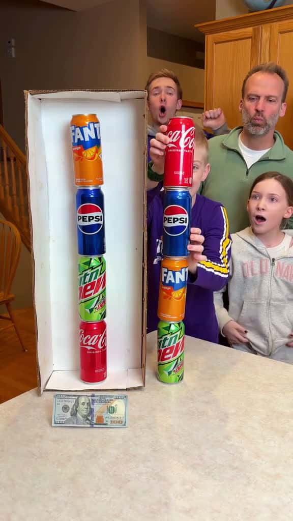 Cover for Soda Stack Competiton  #game #family #challenge #soda