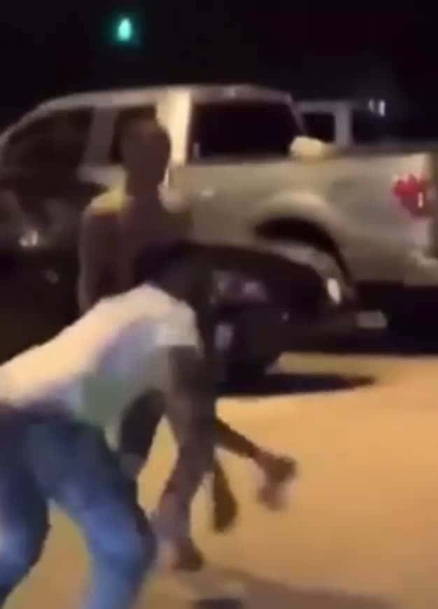 Cover for Guy gets caught by his opps and knocks out 3 of them in a row  #crazy  #caughtoncamera  #fyp