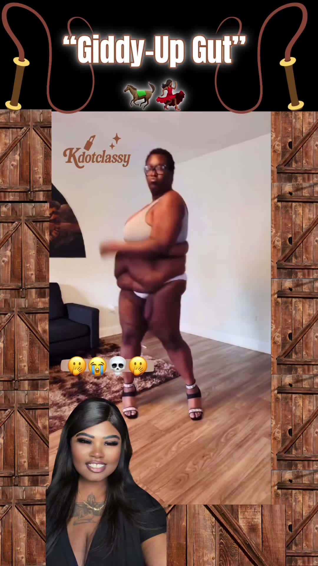 Cover for “Sis got them abs on freestyle mode—galloping, trotting, and neighing right along with the beat! 🎶💃 #StableButShaky