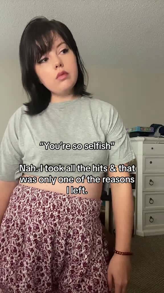 Cover for You’re not selfish for proving who you are to those who will not listen. you’re not selfish for finally walking away. They took more from you than you will ever get back. #abuseawareness #abuserecovery #narc #fyp #thirdwheel  c...