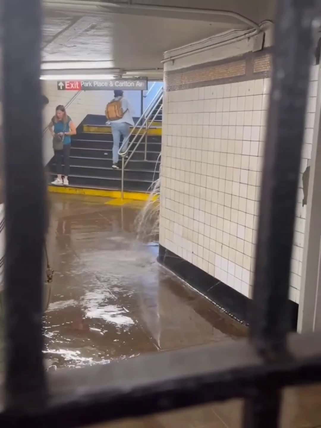 Cover for A lil bit of rain and all this takes place 🙄 #nyc  #subwaymoments  #thisisnyc 