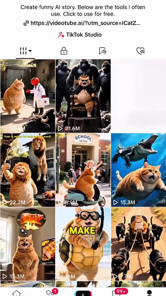 Cover for How to make ai cat video ai aistory cat VideoTube 65549 #shortvideos