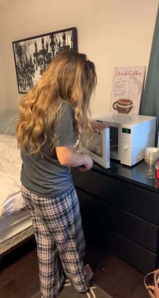 Cover for #FirstVideoChallenge SHE PUT A MICROWAVE IN OUR BEDROOM!!