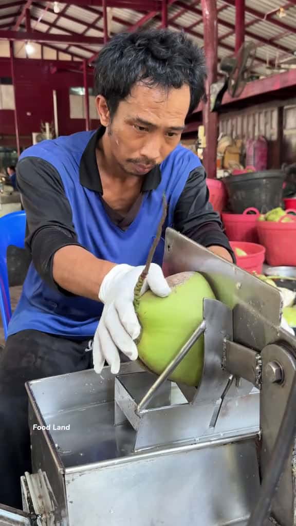 Cover for A smart fruit cutting Machine . Shop name Location Banphaeo Samut Sakhon Thailand Tel 080- 77054 #shortvideosscoopz