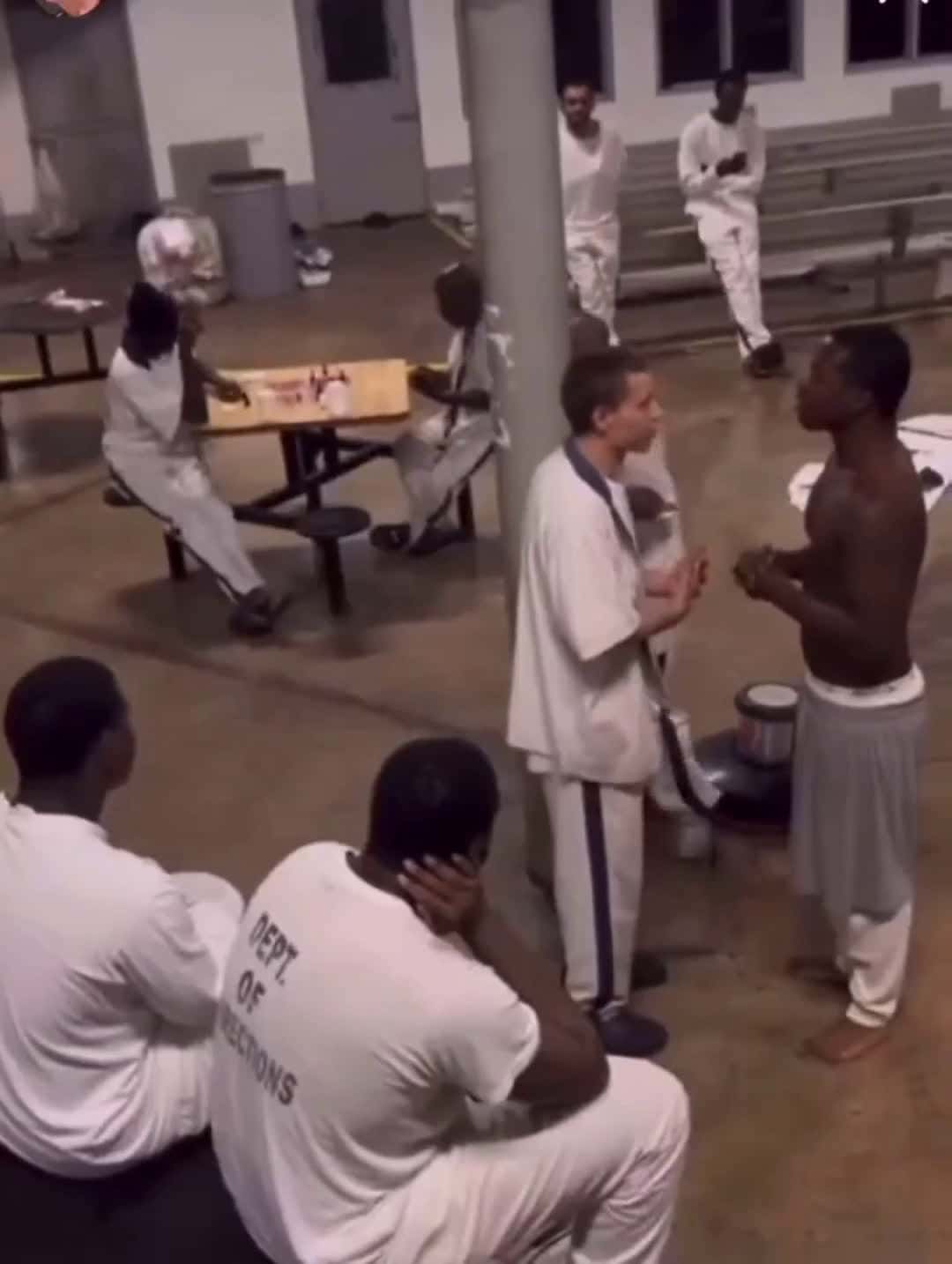 Cover for Sucker puncher get knocked out in prison. #fightcam #trending #fyp #foryou #foryoupage #caughtoncamera 
