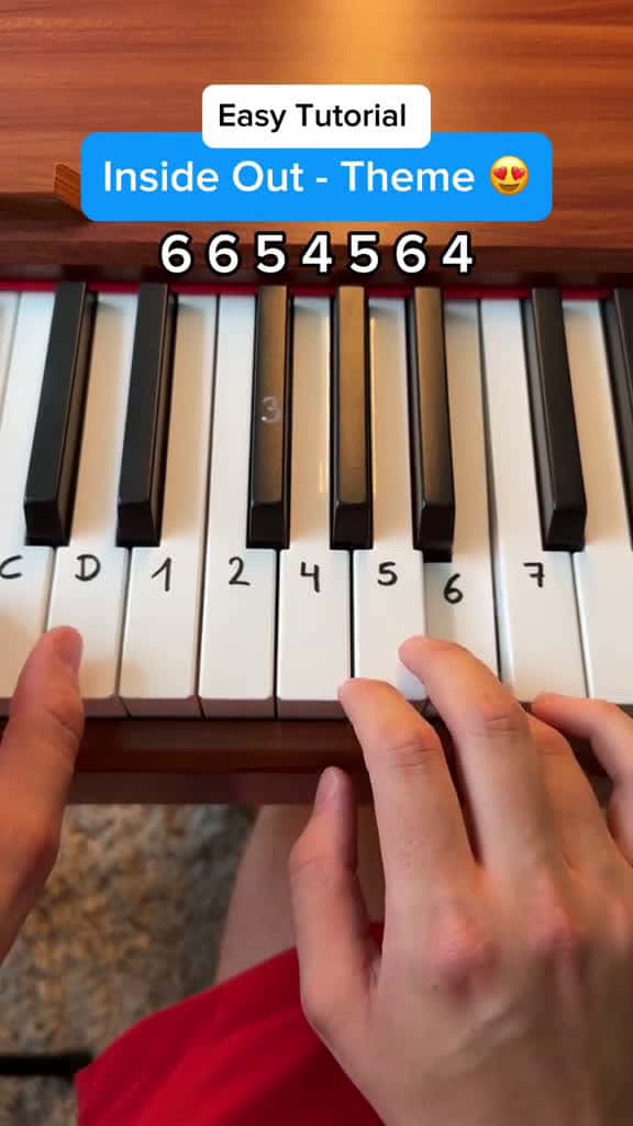 Cover for Inside Out - Theme Song   tutorial piano insideout 80865 #american