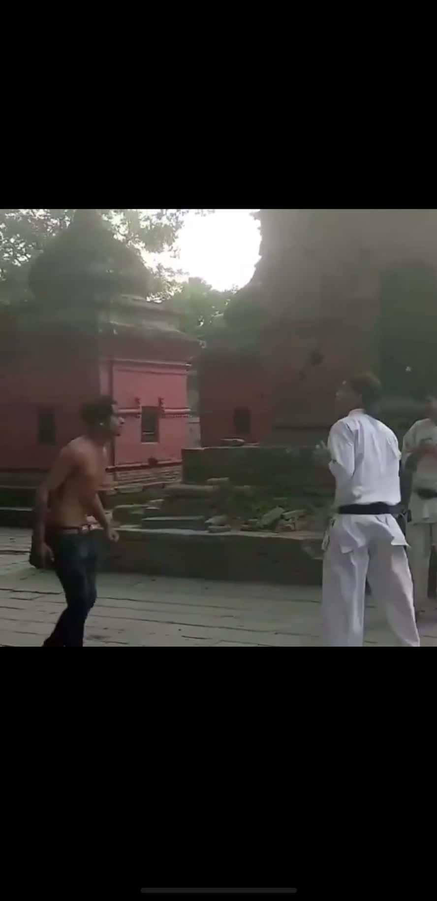 Cover for #CaughtOnCamera Karate Black Belt Vs Street Fighter, EVERYONE IS 18 OR OLDER IN THE VIDEO  #fight  #fightcam  #hood  #knockedout  #karate  #streetfight  #knockout