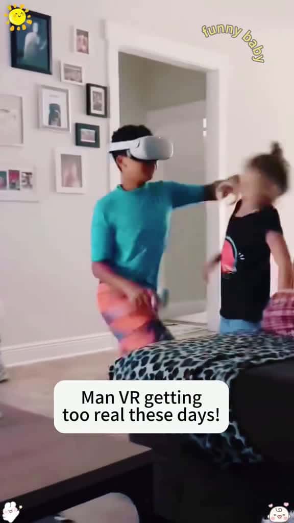 Cover for Baby first time wearing VR 🤣#vr #mybaby #baby #funny #fyp #babylove #kids #usa #scoopz