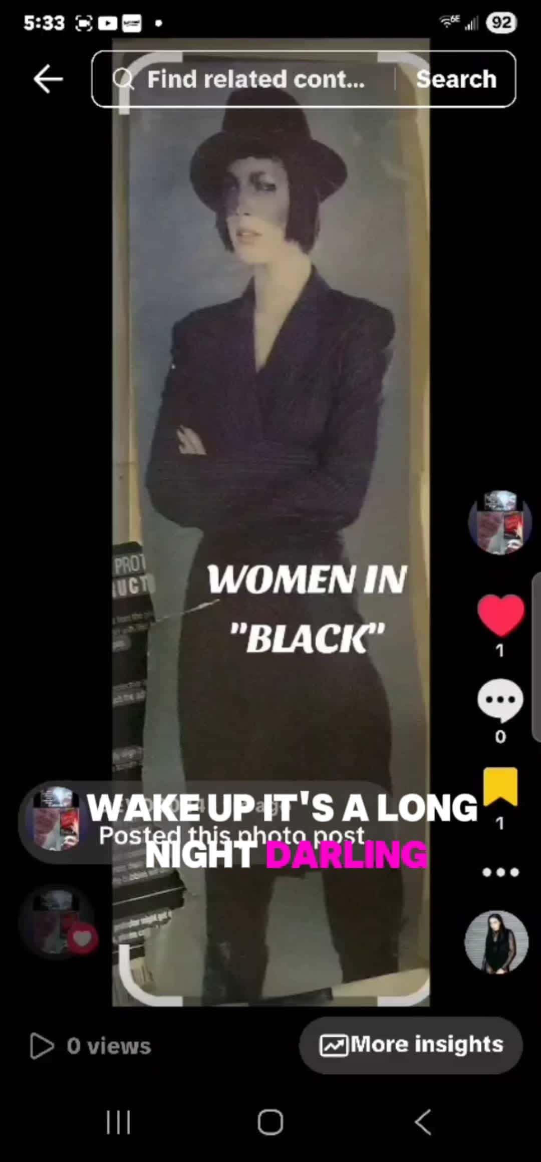 Cover for Women In "Black"