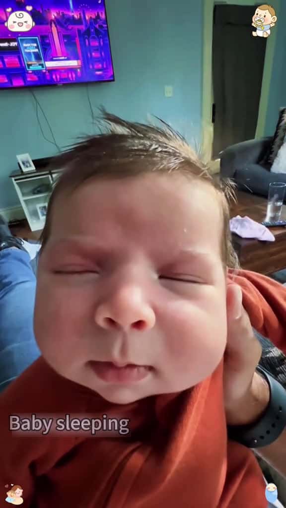Cover for A funny moment when the baby is sleeping fyp foryou funny funny usa baby 69003 #shortvideos