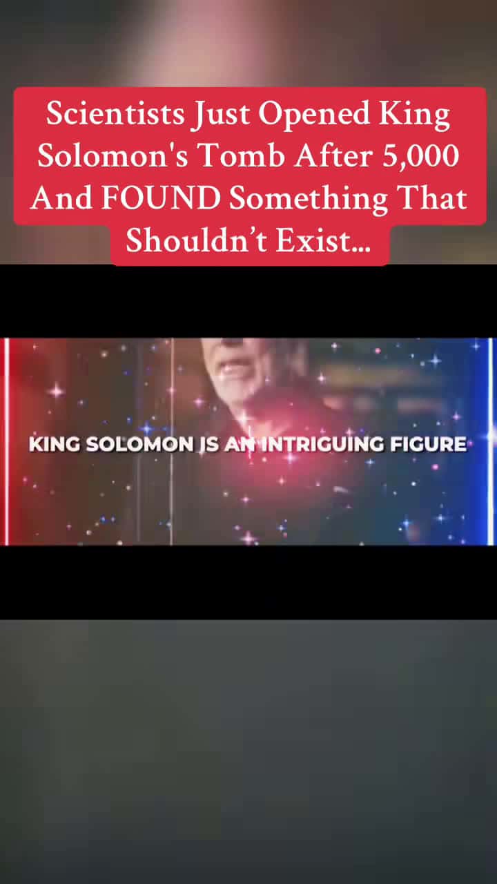 Cover for #TrueCrimeStories Scientists Just Opened King Solomon's Tomb After 5,000 And FOUND Some...