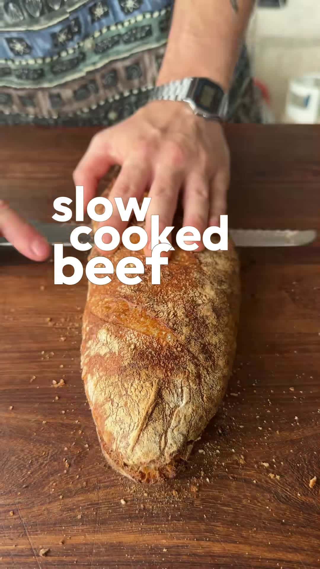 Cover for Slow cooked beef sub 🥩 #foodtiktok #sandwich