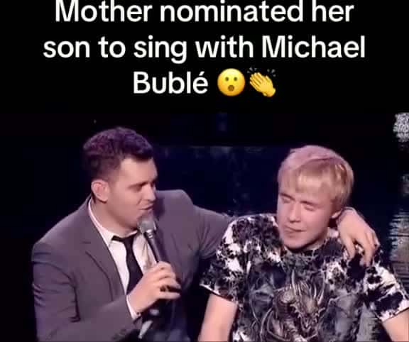 Cover for Michael Bublé Amazed by Fan's Incredible Voice! 🎤😮 #MichaelBublé #ViralMoment #ConcertMagic