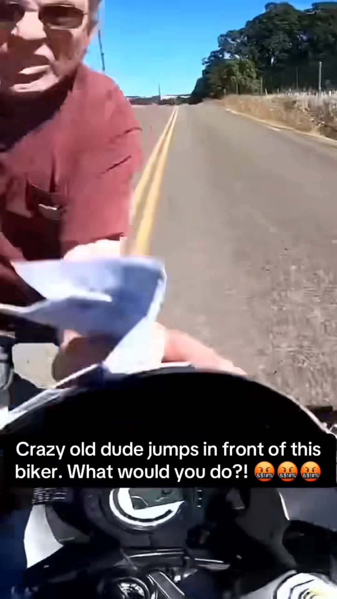 Cover for #karmaisabitch This guy just ran in a motorbike in 40mbp🤣#fyp #viral 