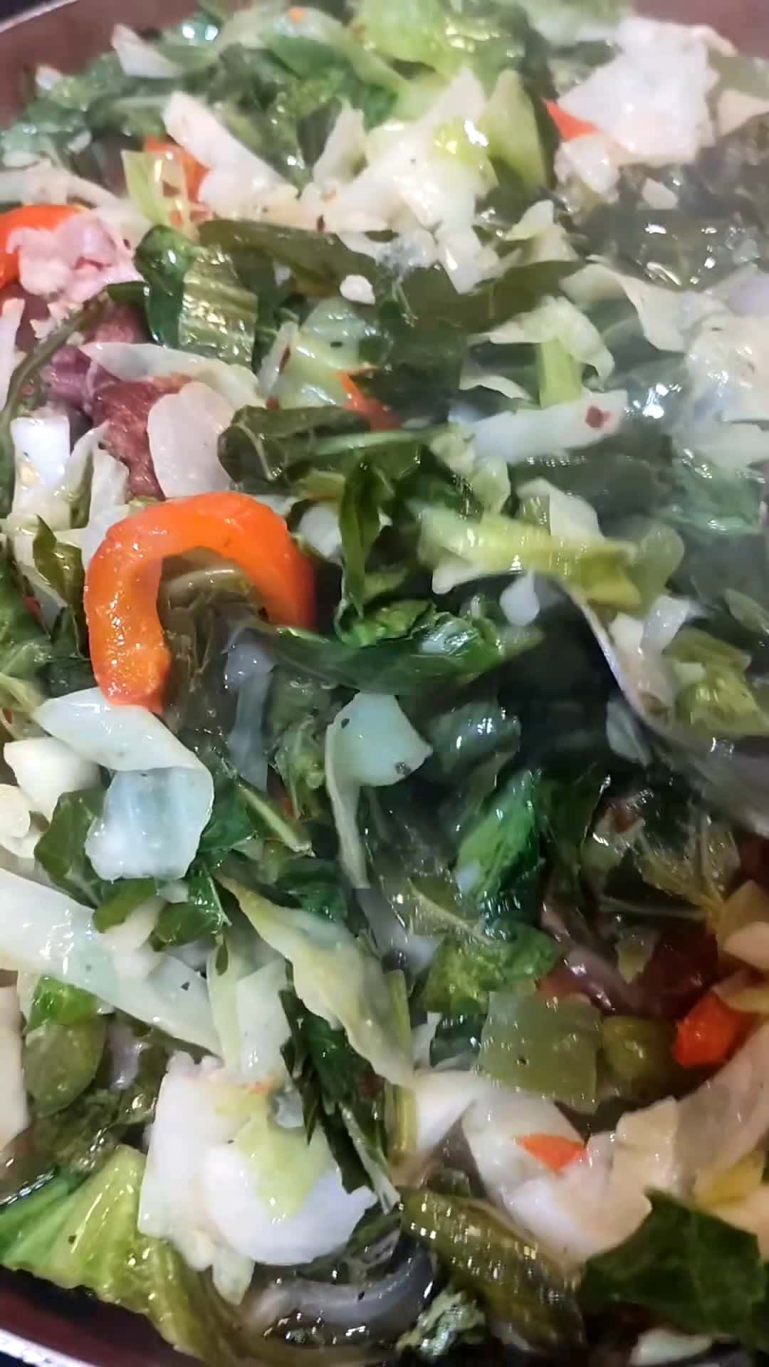 Cover for FRIED COLLARD GREENS AND CABBAGE 😋
