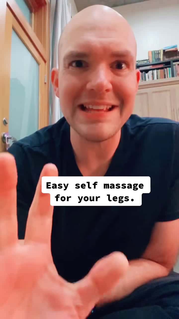 Cover for #selfmassage for your legs. #selfcare #wellnesstips #over30 #over40 #massage #bodywork #fitness #health #quarantine