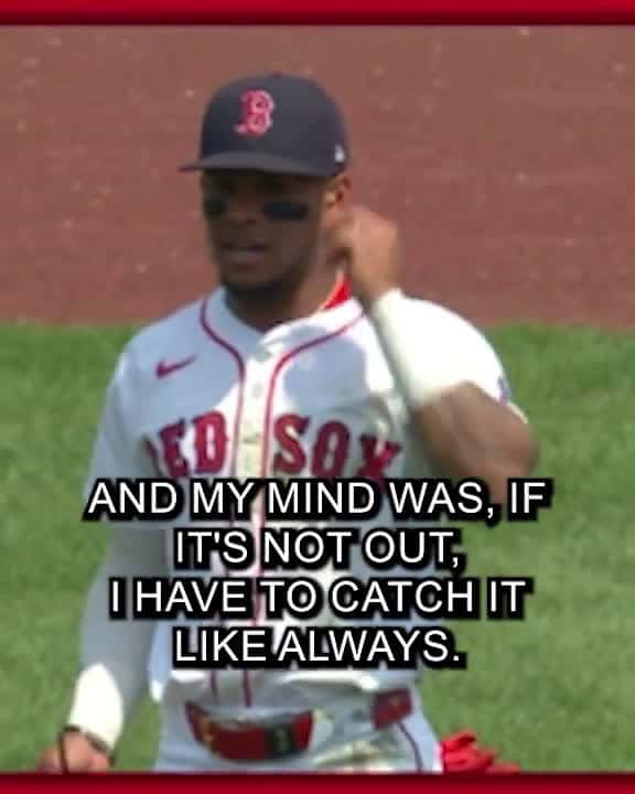 Cover for Ceddanne Rafaela talks playing center field at Fenway and helping his team win at all costs. @Mastercard  created by MLB with MLB’s original sound
