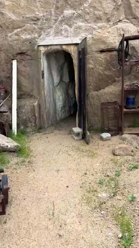Cover for When Dad vibes out in his self-made underground cave 🎶🌿 #UndergroundChill #CountryLife #CaveVibes
