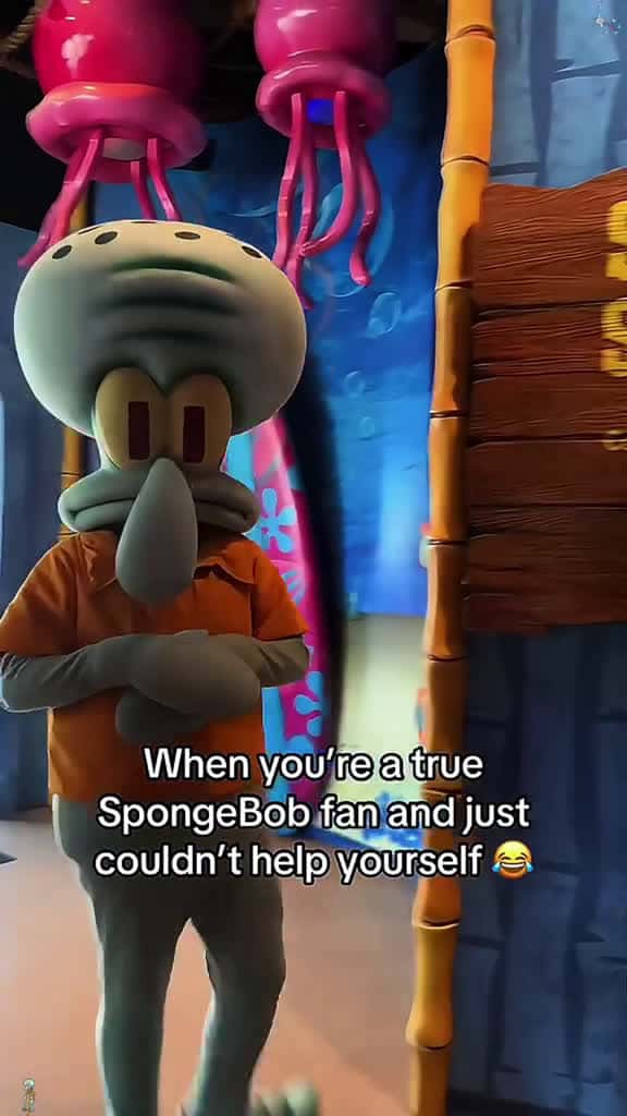 Cover for Universal studios squidward 💕#usa🇺🇸 #usa_tiktok #happy #disney #universalstudios #funnymoments #funny #squidward  created by Funny viralvms with Funny viralvms’s original sound