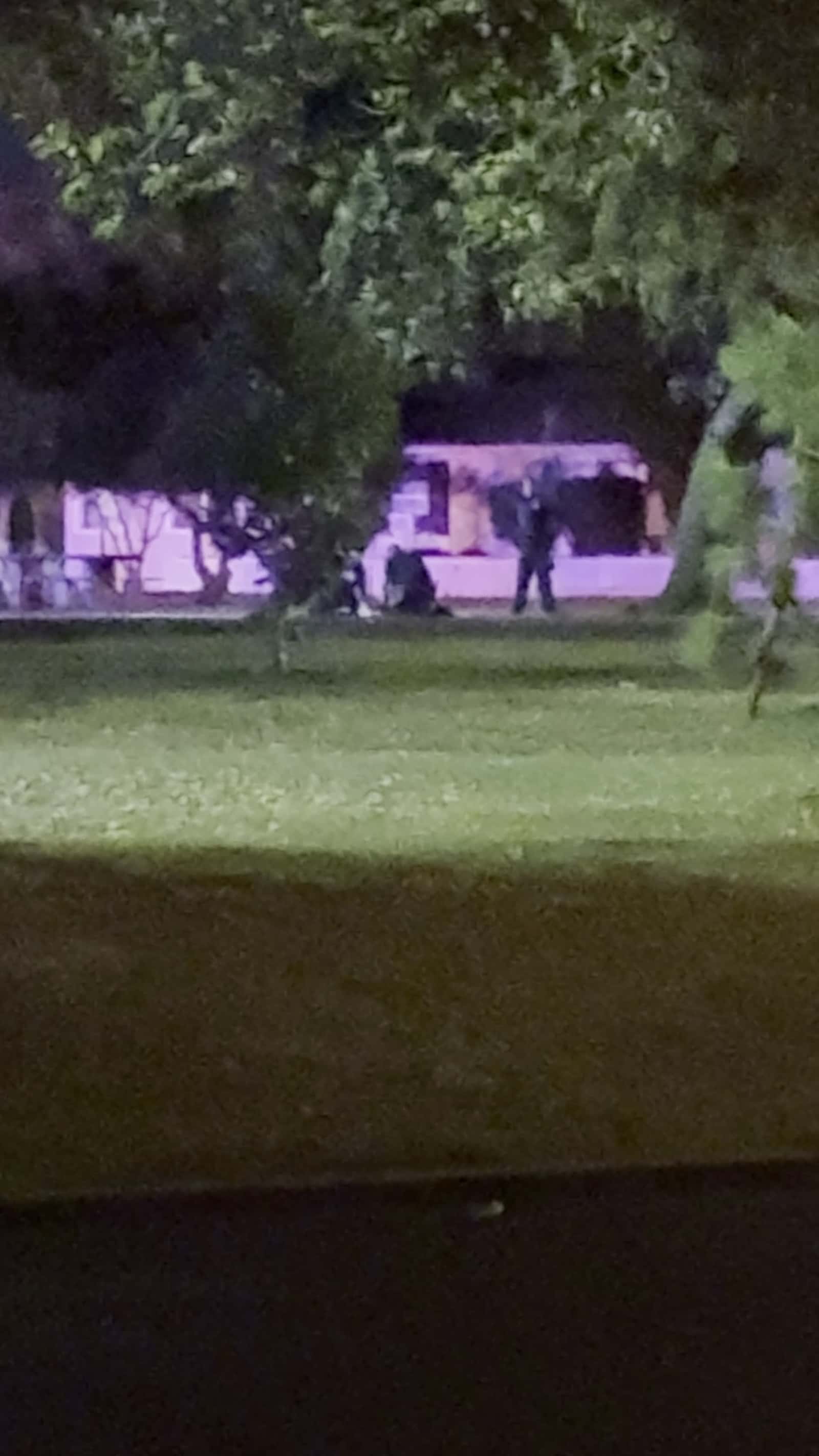Cover for Tonight in Stockton, California a person was shot on Alpine and Pacific right by save Mart where he laid in the park