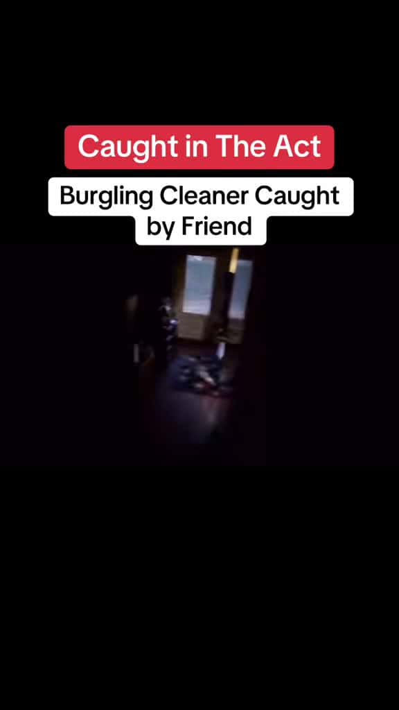 Cover for Cleaner caught red-handed burgling a Peterborough flat—footage shows the moment 🎥 #CaughtInTheAct #Peterborough #Burglary #SecurityCamera