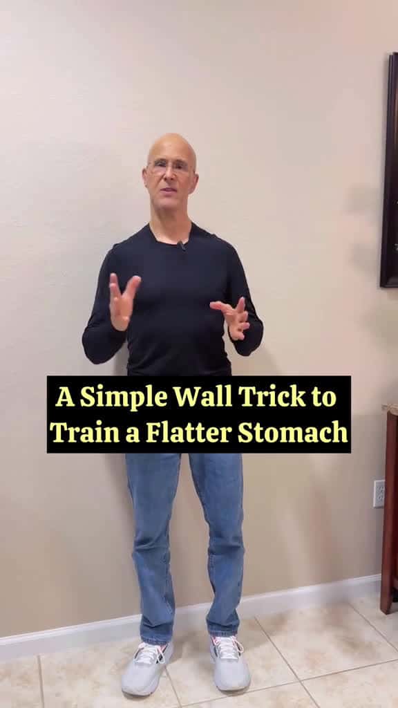 Cover for A Simple Wall Trick to Train a Flatter Stomach!  #drmandell #healing #stomach #core #wall created by Motivationaldoc with Motivationaldoc’s original sound