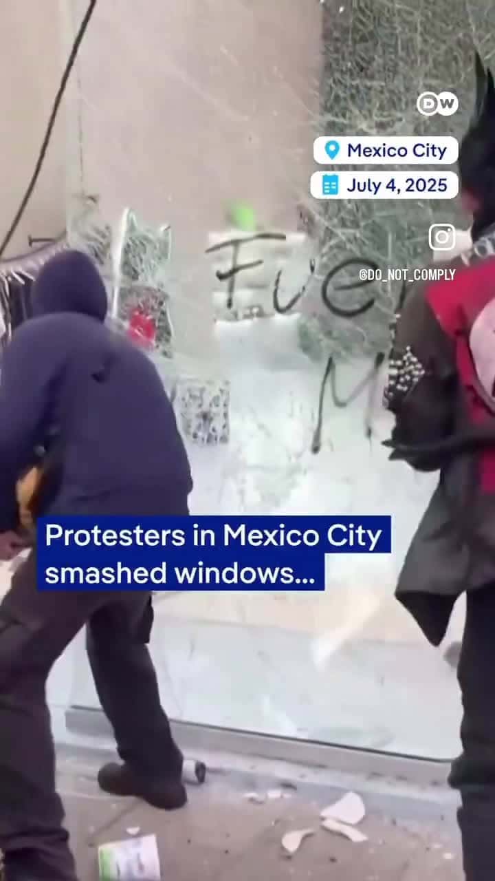 Cover for Mexican protestors absolutely destroying their own properties and screaming and harassing American tourists. Ok. You’ll stop tourism and your country will lose at least millions of dollars in revenue from tourism alone.