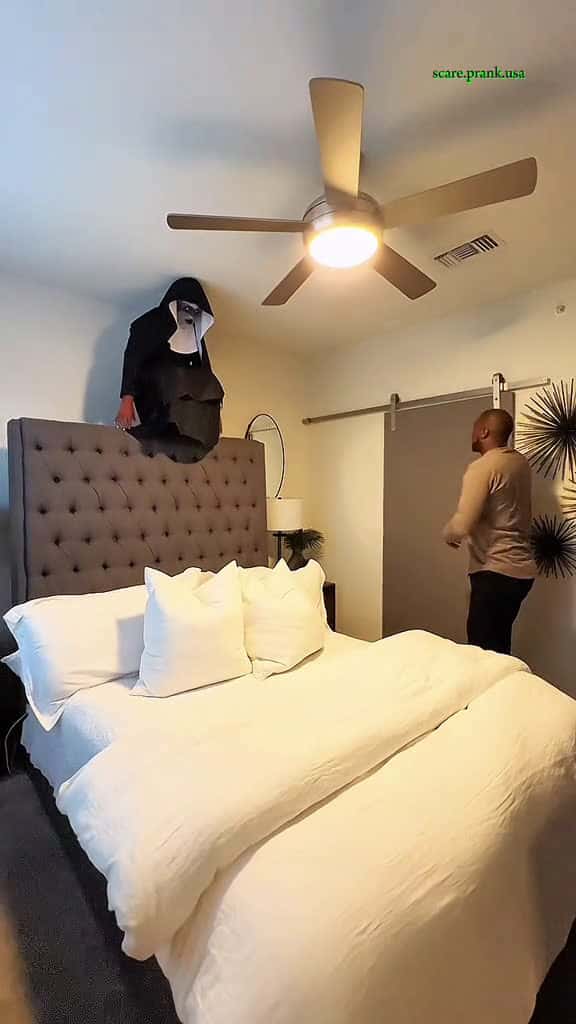 Cover for scareprank scarecam scared prank funnyvideo funny viralvideo fyp trending 16983 #trending